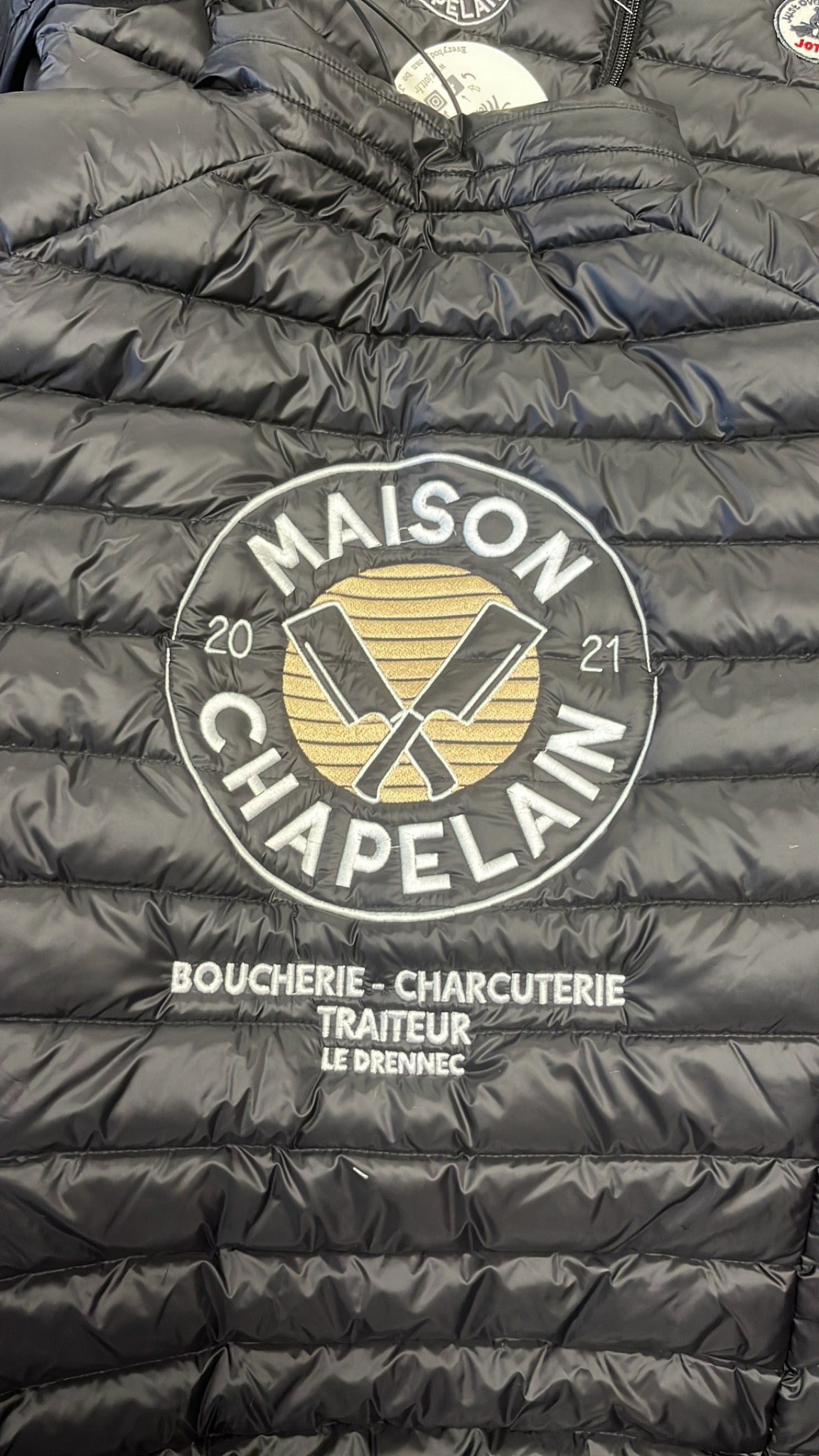 Doudoune brodée Maison Chapelain