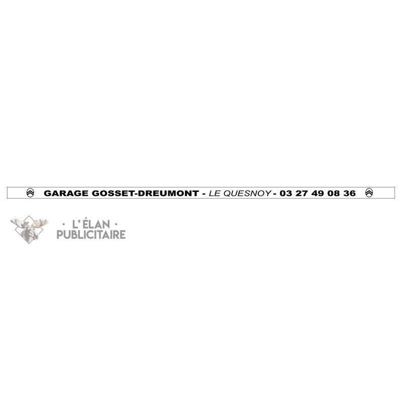 Sticker signature plaque immatriculation Sticker signature plaque immatriculation