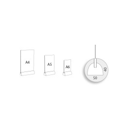 Porte affiche / porte menu support BOIS