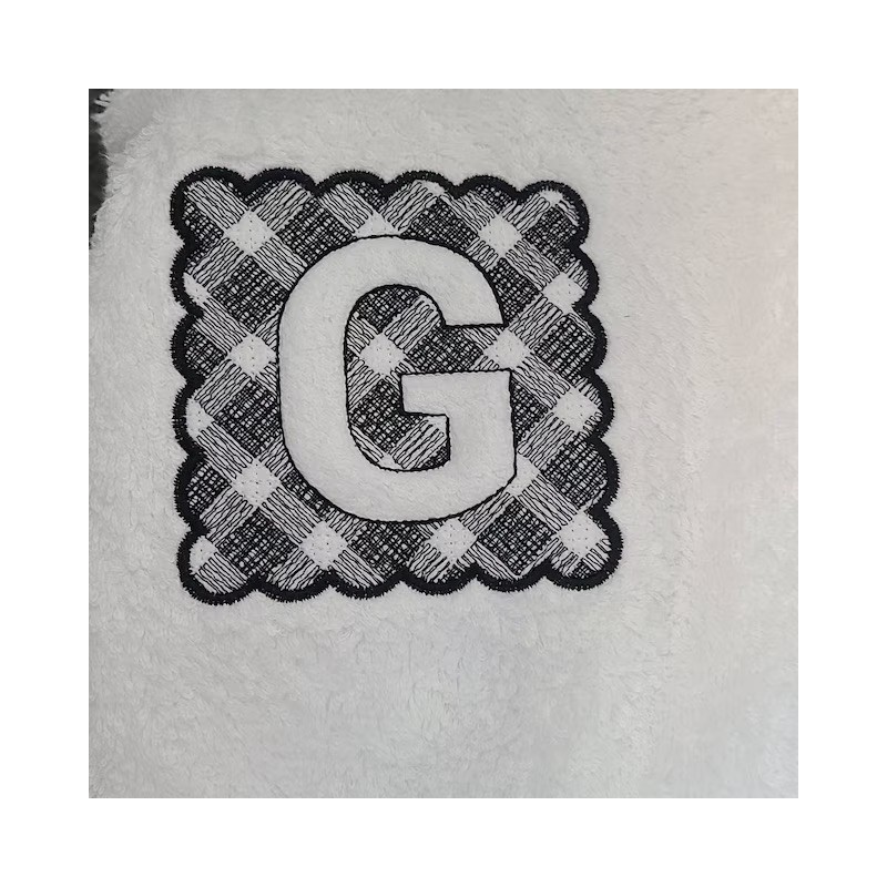 copy of Serviette de toilette avec broderie embossée